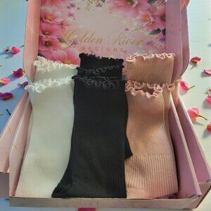 Women's Classic Ruffle 78% Cotton Sock 6 Pack